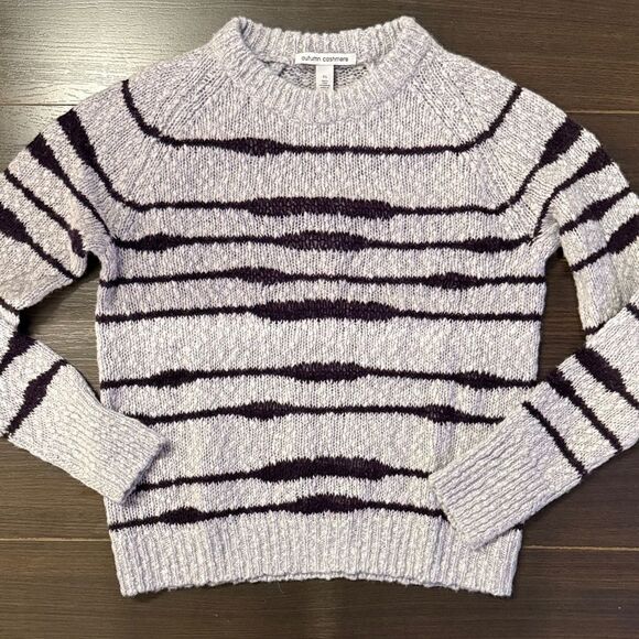 Autumn Cashmere Striped Sweater, XS - Picture 2 of 8